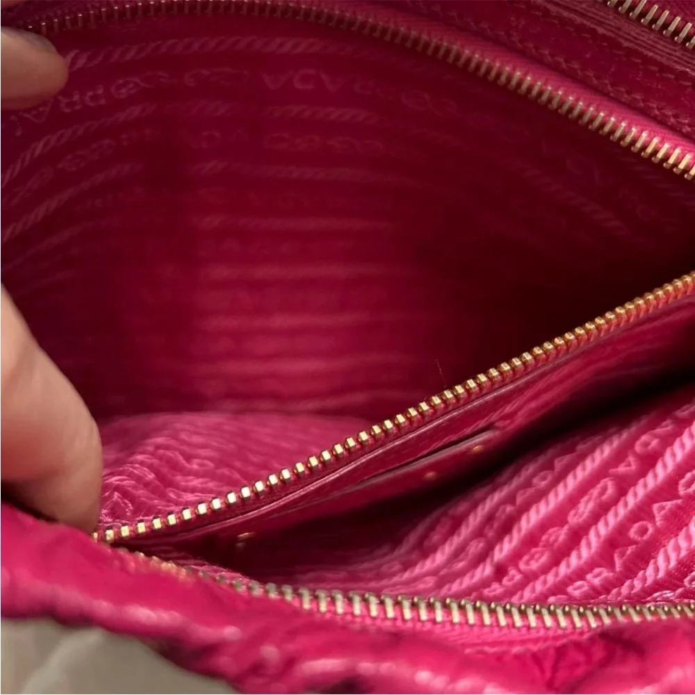 Prada Pink Leather Clutch - Picture 9 of 13
